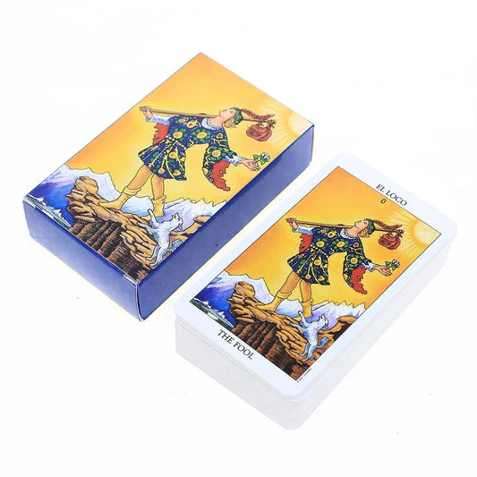 Pink Rider Waite Tarot Cards Deck Set – Beginner-Friendly Fortune Telling Game